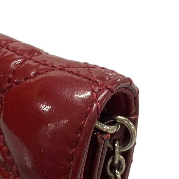 Auth DIOR/ChristianDior Cannage Stitch Red Patent Leather Clutch Bag - Picture 11 of 16